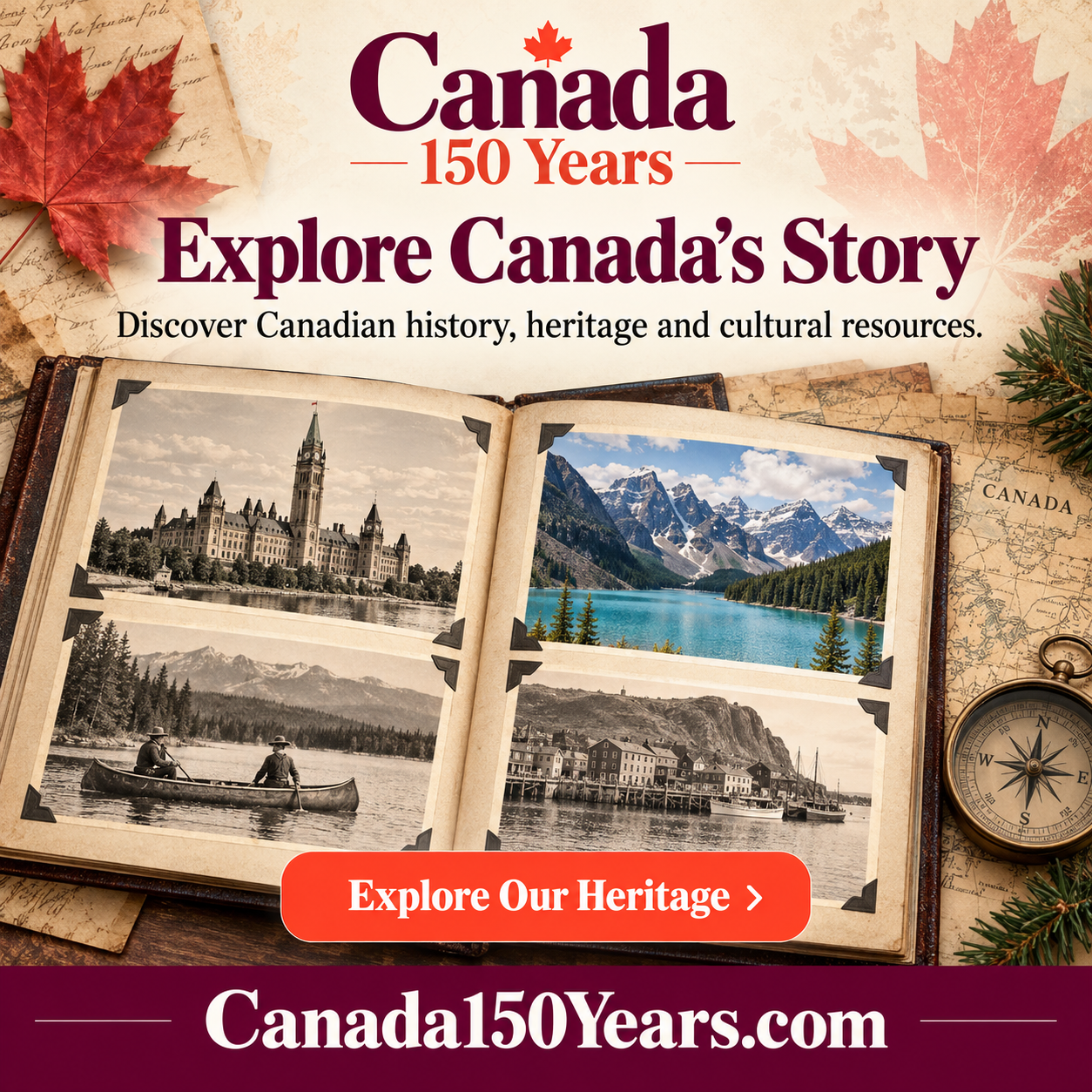Canada 150 Years — Square